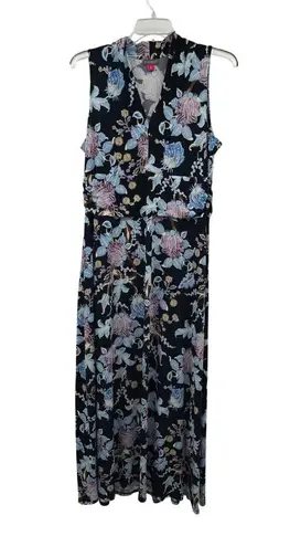 Vince Camuto Maxi Dress Womens 1X Sleeveless Floral V-Neck Pullover Used