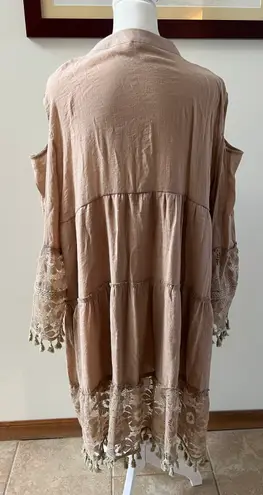 Women’s dress | off the shoulder dress. Size: 2XL Tan Size 12