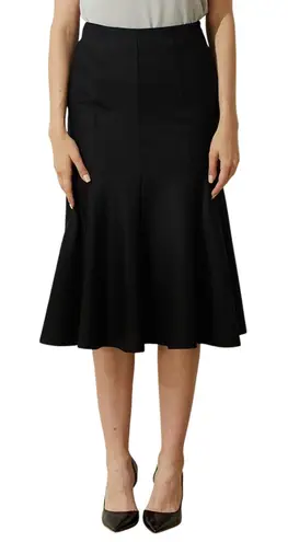 T3 Salient Label Kierce Tencel Mermaid Midi Skirt Black Modern Women's