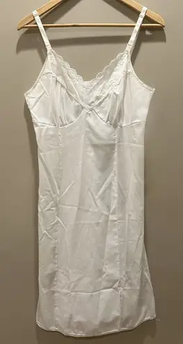 Vintage White Slip Dress Size M