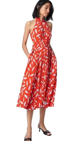Diane Von Furstenberg  Nicola Dress in Mason Signature Red thumbnail 1
