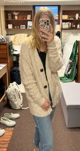 Wild Fable Oversized Cream Cardigan