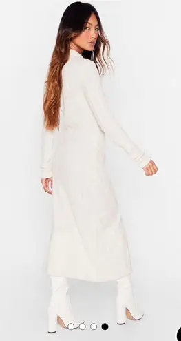 Nasty Gal Knit Button Down Midi Dress