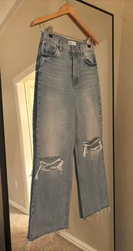 ZARA Wide Leg Light Wash Jeans