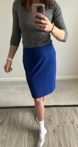 New York & Co. Blue Pencil Skirt