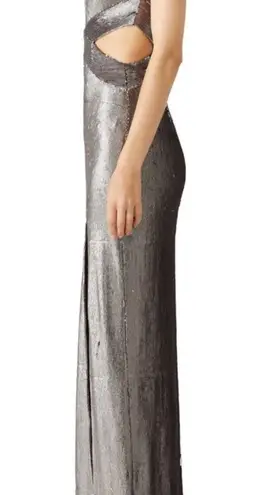 Halston Heritage  antique silver gown