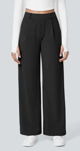 Halara Women's Flex High-Waisted Straight Leg Work Pants Black Size M. NEW