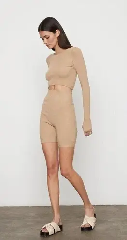 Atoir Noah Knit Shorts in Sepia X