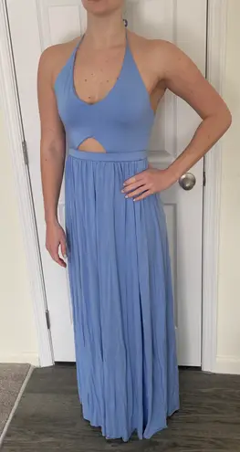 Go Couture Halter Cut Out Maxi Dress