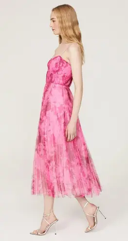 Monique Lhuillier ML Tulle Pink Dress