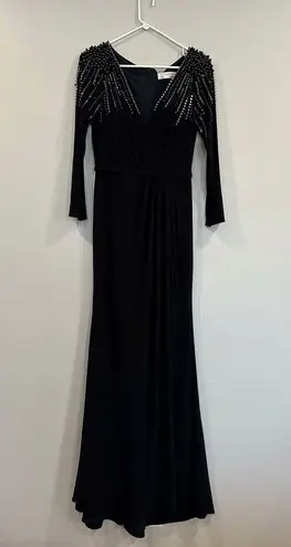 Mac Duggal 55715 Faux Wrap Jersey Gown with Embellished Accents 6