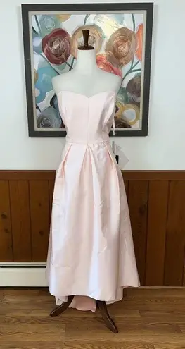 Alfred Sung Stunning New Satin Twill High Low Gown!