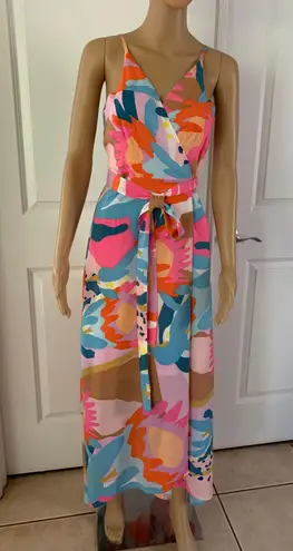 Hutch (Anthropologie) Women's Floral Wrap High-Low Maxi Dress