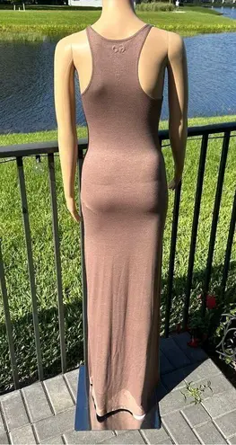 Go Couture Maxi racer back brown dress Sz S