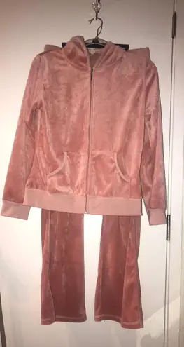 Beta House Pink Velour Track Set