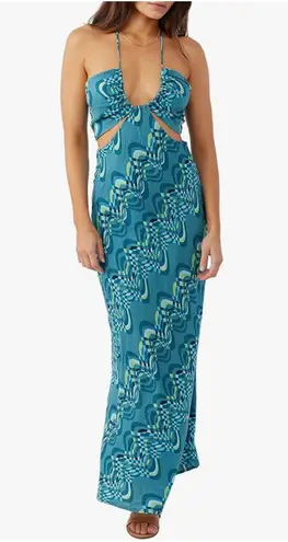 O'Neill Lila Sleeveless Halter Maxi Dress