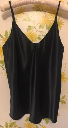 Sans Souci black satin camisole top size M