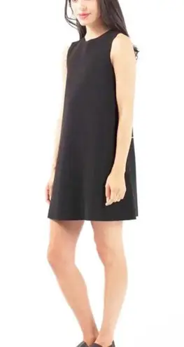 Harvey Faircloth Winter Trapeze Dress Black Silk Blend Size 4 Revolve Zippers