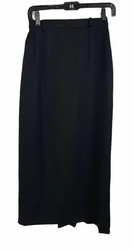 Austin Reed Vintage Wool Skirt Midi Black Size 6