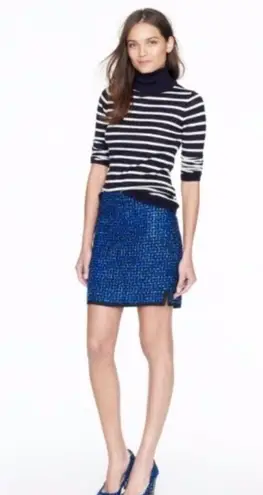 J.Crew  blue tweed postage Y2K kidcore miniskirt