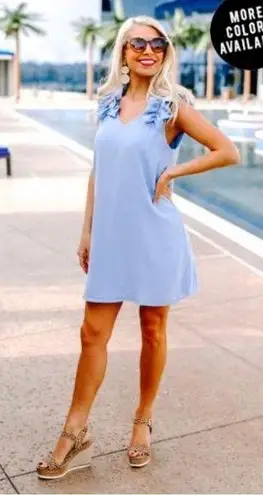 Boutique baby blue dress