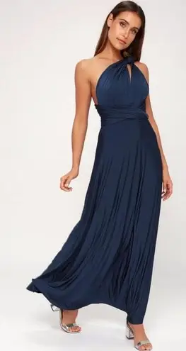 Lulus Navy Convertible Maxi Dress