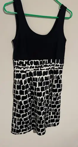 Boden USA Boden Elegant Black and White Patterned Dress 6