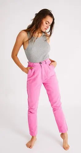 ROLLA'S HORIZON LINEN PANT BUBBLEGUM PINK SIZE 27