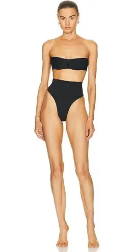 MUGLER Corset Bikini Top in Black 38 New Womens Swim Suit Travel Bag Size undefined