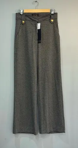 B/W Truth by Republic Patterned Wide Leg Pants Size 6 NWT