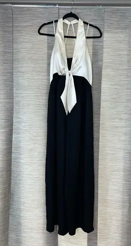 Adorable Vintage Ever Beauty Formal Halter Pantsuit! Black Size 10