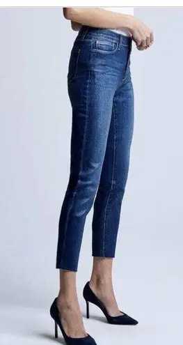 L'Agence El Matador French Slim Fit Fremont Gold Glitter Coated Jean Size 26 NEW