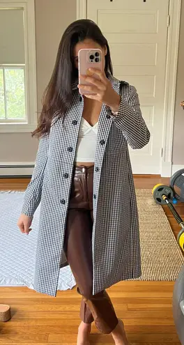 Anne Klein Gingham Coat