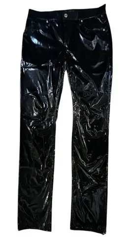 RtA Shiny Black Vinyl Pants Size 30