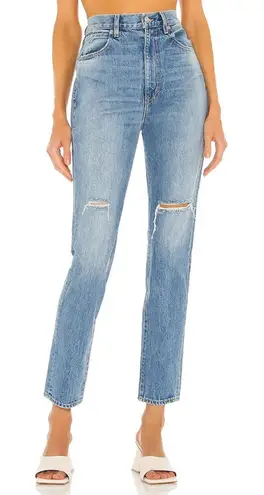 SLVRLAKE Beatnik High Rise Slim Jean in Trouble Maker Blue Size 28