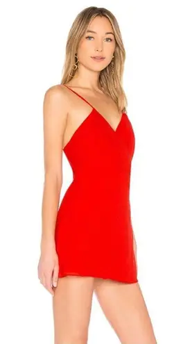 Free People New! LPA Red “Daydream” Wrap Tank Mini Dress XXS