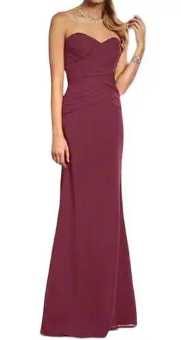 Alfred Angelo NWT  7381L Sweetheart Bridesmaid Dress in Mahogany size 18