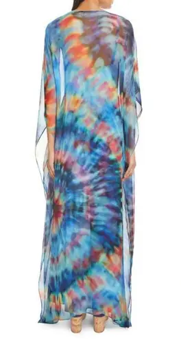 Chloé Chloe Tie Dye Silk Caftan & Maxi Slip dress Blue Multicolor Size 38 $4032 NEW