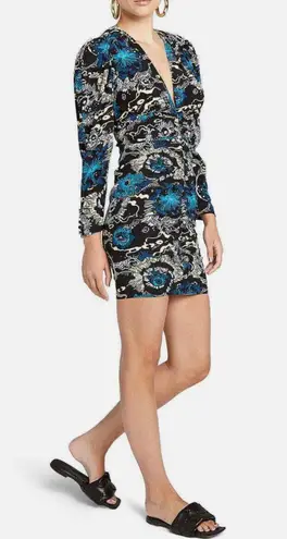 A.L.C. Roxy Silk Minidress Long Sleeves Size 0 NWT $550