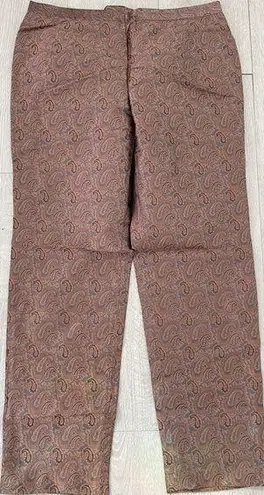 Macy's Macy’s Romantic Patterned Brown Loose Pants