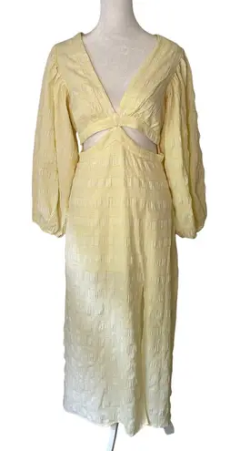 Showpo. yellow long sleeve cut