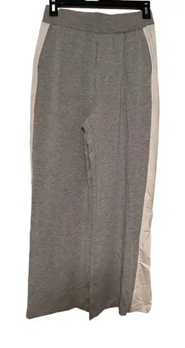 Bailey44 Bailey/44 Women's Grey White Wide Leg Pull On Pants Ultra Soft Size Small #E8-5