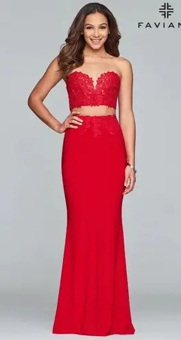 Faviana 2-Piece Prom Dress