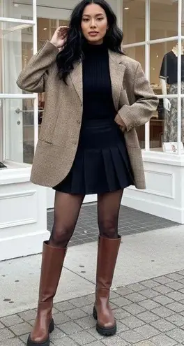 Vintage 90s Polo Ralph Lauren Plaid Blazer Jacket Men's 42R Old Money Equestrian Tan Size M