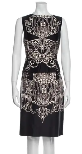 David Meister SZ 12 Printed Knee-Length Dress