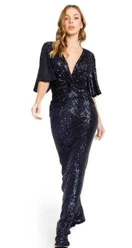 Nicole Bakti - 7220 black sequins evening gown