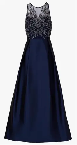 Adrianna Papell  Women's Bead Combo Taffeta Long Dress Size‎ 8