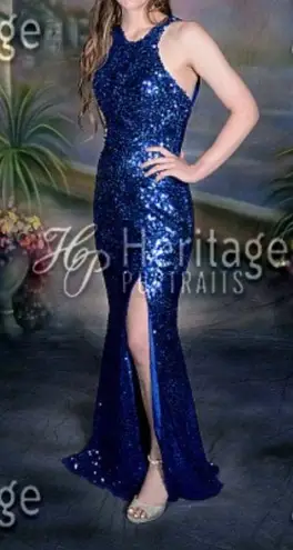 Blue Formal / Pageant / Prom Dress Size 6