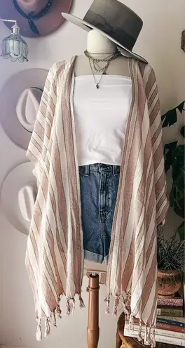 Revolve RAYS FOR DAYS Cococabana Striped Cotton Kimono Coverup ONE SIZE Size undefined