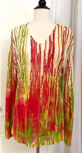 Roberto Cavalli Vintage art to wear thin knit long top tunic size M